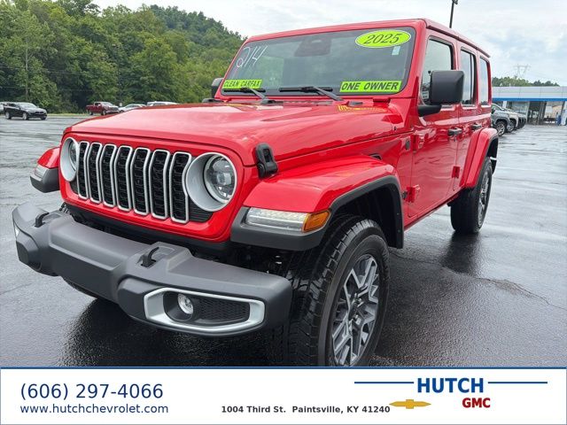 Firecracker Red Clearcoat 2025 Jeep Wrangler SUV / Crossover Four-Wheel Drive 8-Speed Automatic
