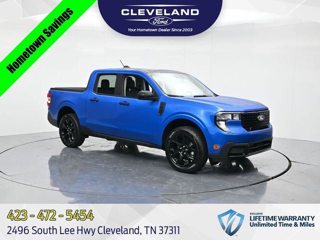Blue 2025 Ford Maverick XLT SuperCrew AWD Pickup Truck All-Wheel Drive 8-Speed Automatic