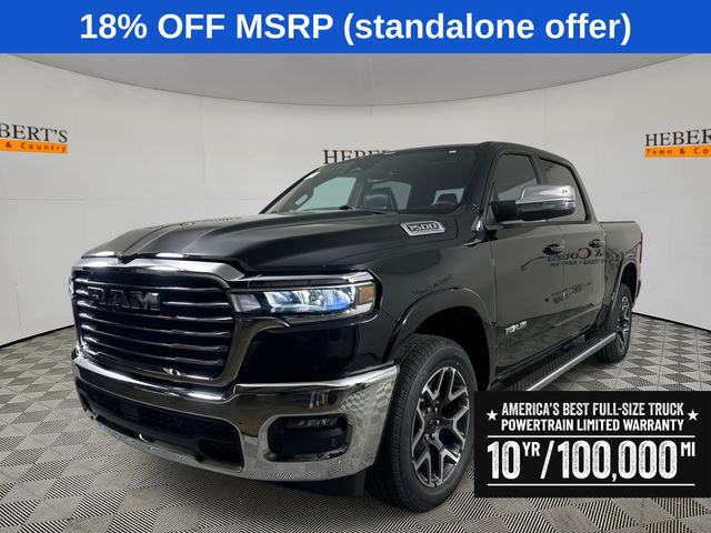 Diamond Black 2026 RAM 1500 Pickup Truck Four-Wheel Drive 8-Speed Automatic