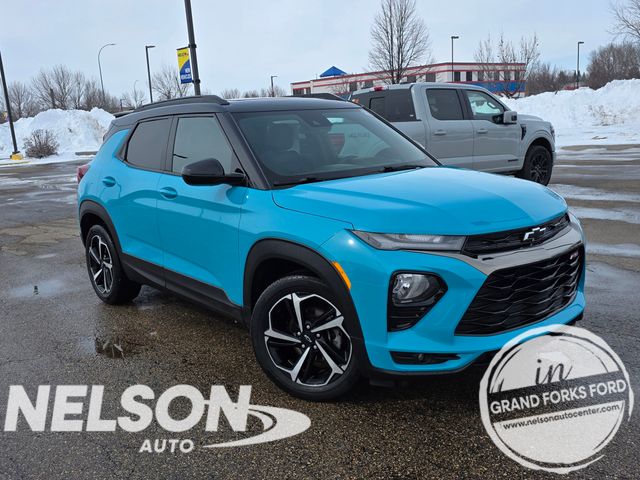 Oasis Blue 2021 Chevrolet Trailblazer RS FWD SUV / Crossover Front-Wheel Drive Continuously Variable Transmission