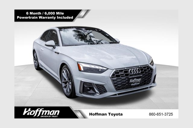 Glacier White Metallic 2023 Audi A5 quattro Premium Plus S Line 45 TFSI Coupe AWD Coupe All-Wheel Drive 7-Speed Automatic