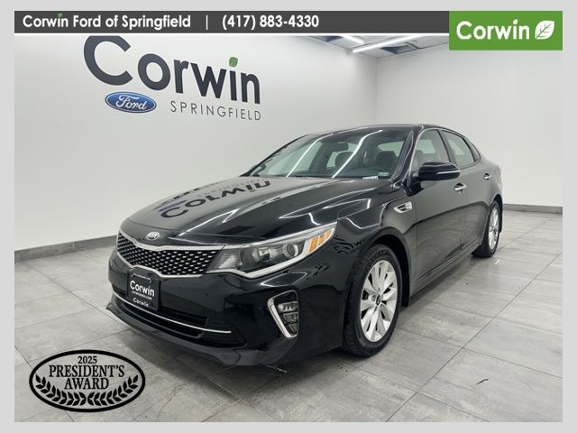 Ebony Black 2018 Kia Optima S Sedan Front-Wheel Drive 6-Speed Automatic