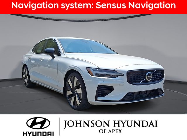 Crystal White Pearl 2025 Volvo S60 Recharge T8 Ultra eAWD Sedan All-Wheel Drive Automatic