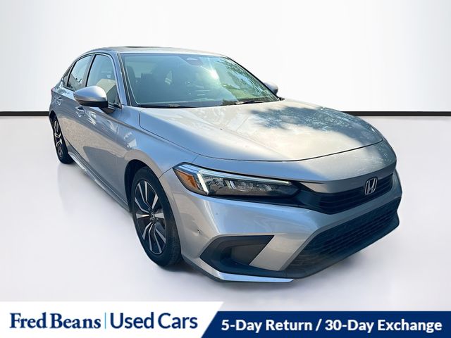 Gray 2023 Honda Civic Sedan Front-Wheel Drive Continuously Variable Transmission
