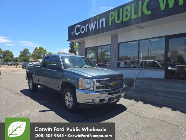 Blue Granite Metallic 2012 Chevrolet Silverado 1500 Pickup Truck Four-Wheel Drive 6-Speed Automatic Overdrive