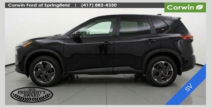 Super Black 2025 Nissan Rogue SUV / Crossover Front-Wheel Drive Continuously Variable Transmission