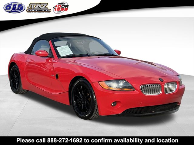 Red 2003 BMW Z4 2.5i Roadster RWD Convertible Rear-Wheel Drive 5-Speed Automatic