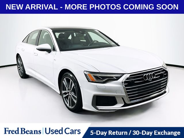 Glacier White Metallic 2021 Audi A6 quattro Premium Plus 55 TFSI AWD Sedan All-Wheel Drive 7-Speed Automatic