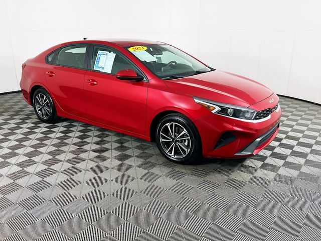 Currant Red 2023 Kia Forte LXS FWD Sedan Front-Wheel Drive Continuously Variable Transmission