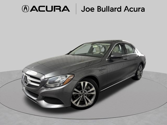 Selenite Gray Metallic 2018 Mercedes-Benz C-Class Sedan Rear-Wheel Drive 9-Speed Automatic