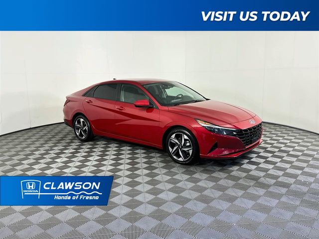 Scarlet Red Pearl 2023 Hyundai Elantra Sedan Front-Wheel Drive Continuously Variable Transmission