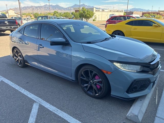 Sonic Gray Pearl 2018 Honda Civic Hatchback Sport Touring FWD Hatchback Front-Wheel Drive Continuously Variable Transmission
