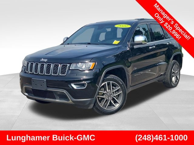 Diamond Black Crystal Pearlcoat 2022 Jeep Grand Cherokee SUV / Crossover Four-Wheel Drive 8-Speed Automatic