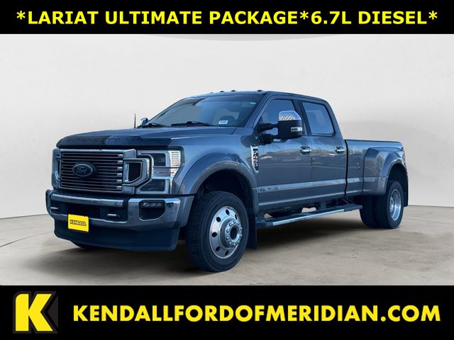 Gray Metallic 2022 Ford F-450 Super Duty Lariat Crew Cab LB DRW 4WD Pickup Truck Four-Wheel Drive Automatic