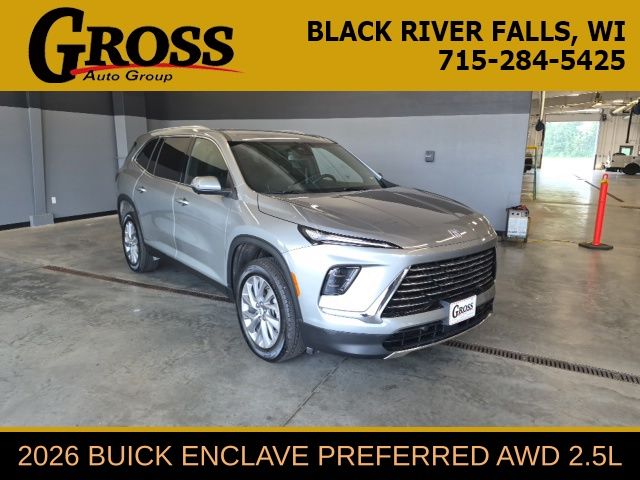 Moonstone Gray Metallic 2026 Buick Enclave SUV / Crossover Four-Wheel Drive 8-Speed Automatic