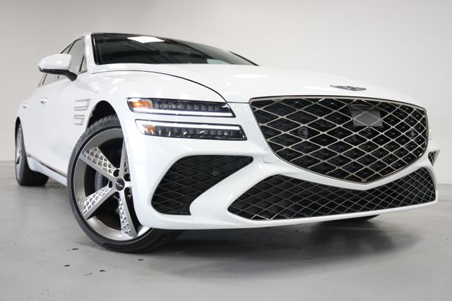 Uyuni White 2026 Genesis G80 3.5T Sport Prestige AWD Sedan All-Wheel Drive 8-Speed Automatic