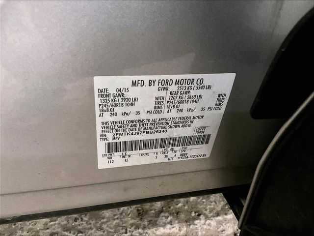 2015 Ford Edge SEL Silver at Phil Fitts Ford