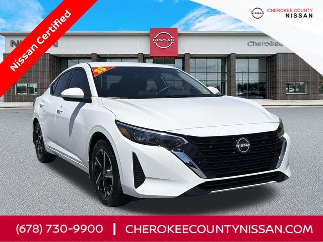 White (Fresh Powder) 2025 Nissan Sentra Sedan Front-Wheel Drive Continuously Variable Transmission