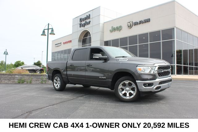 Gray (Granite Crystal Metallic Clearcoat) 2022 RAM 1500 Pickup Truck Four-Wheel Drive 8-Speed Automatic