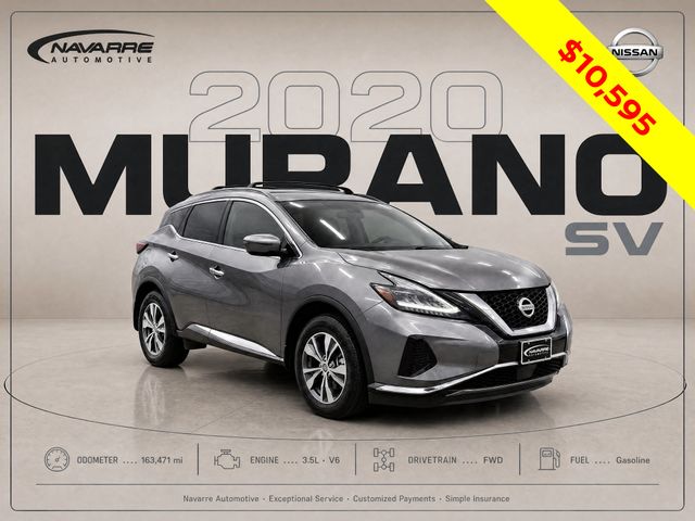 Gray (Gun Metallic) 2020 Nissan Murano SUV / Crossover Front-Wheel Drive Continuously Variable Transmission