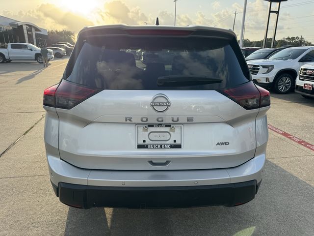 2024 Nissan Rogue S Silver at Central Houston Nissan