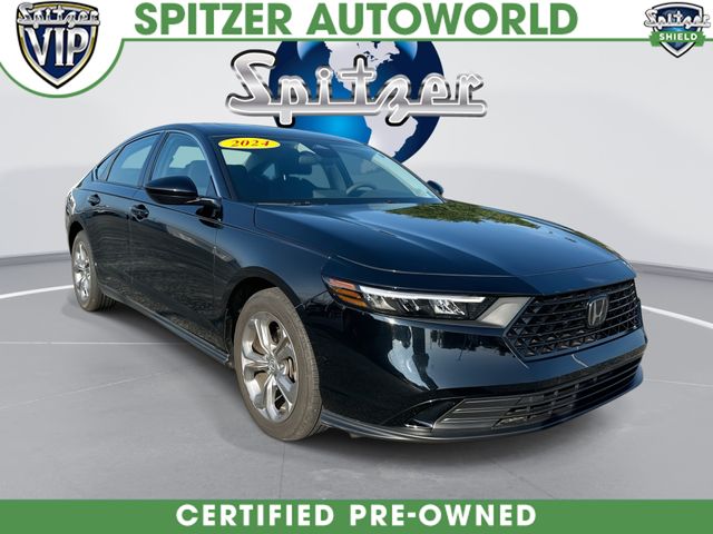 Black 2024 Honda Accord Sedan Front-Wheel Drive Continuously Variable Transmission