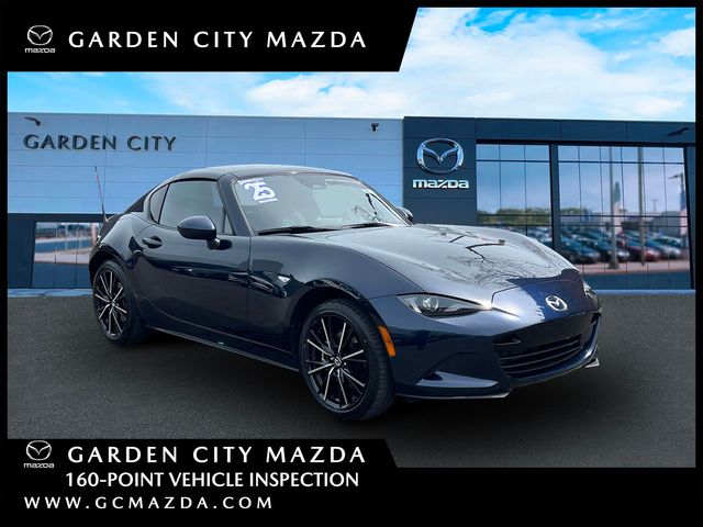 Deep Crystal Blue Mica 2025 Mazda MX-5 Miata RF Grand Touring RWD Convertible Rear-Wheel Drive 6-Speed Automatic