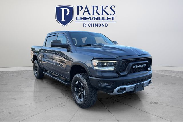 Gray (Steel Metallic) 2020 RAM 1500 Pickup Truck Four-Wheel Drive 8-Speed Automatic