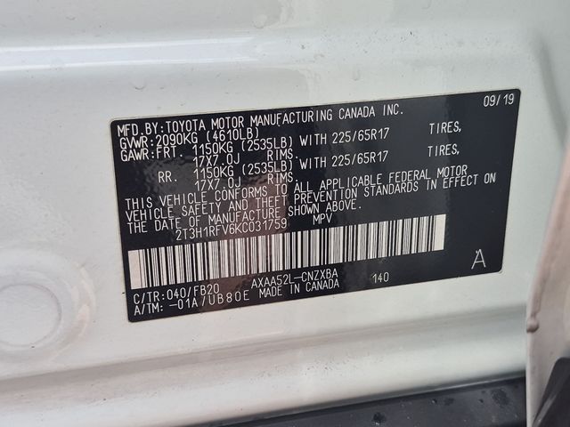 Used 2019 Toyota RAV4 LE 4D Sport Utility