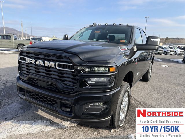 Diamond Black Crystal Pearlcoat 2026 RAM 2500 Big Horn Crew Cab 4WD Pickup Truck Four-Wheel Drive 8-Speed Automatic