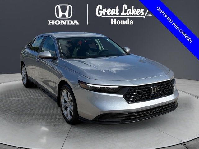 Solar Silver Metallic 2025 Honda Accord Sedan Front-Wheel Drive Continuously Variable Transmission