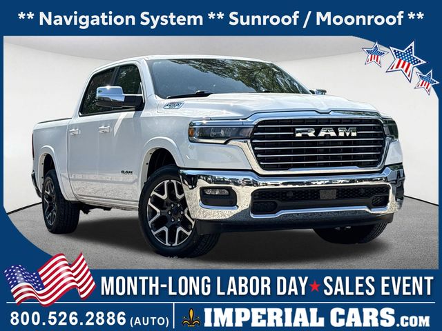 Bright White Clearcoat 2025 RAM 1500 Pickup Truck Four-Wheel Drive 8-Speed Automatic