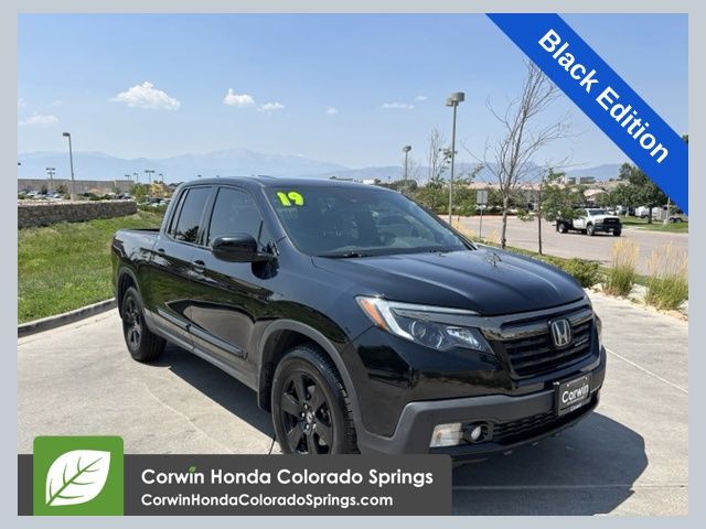 Crystal Black Pearl 2019 Honda Ridgeline Pickup Truck All-Wheel Drive 6-Speed Automatic