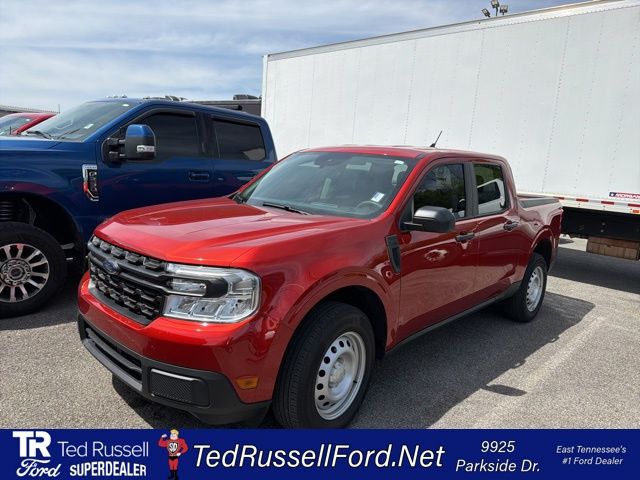 Chili Pepper Red 2024 Ford Maverick XL SuperCrew FWD Pickup Truck Front-Wheel Drive Continuously Variable Transmission