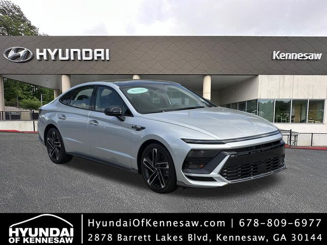 Aero Silver 2025 Hyundai Sonata Sedan Front-Wheel Drive 8-Speed Automatic