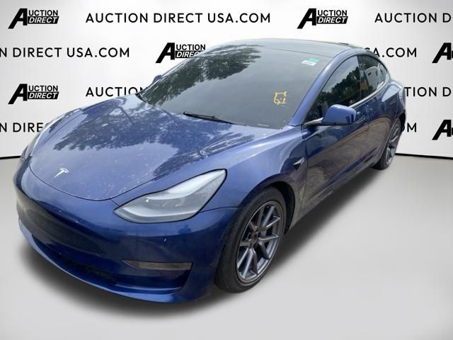Deep Blue Metallic 2023 Tesla Model 3 RWD Sedan Rear-Wheel Drive 1-Speed Automatic