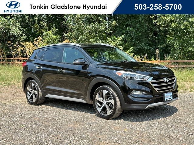 Black Noir Pearl 2017 Hyundai Tucson SUV / Crossover All-Wheel Drive 7-Speed Automatic
