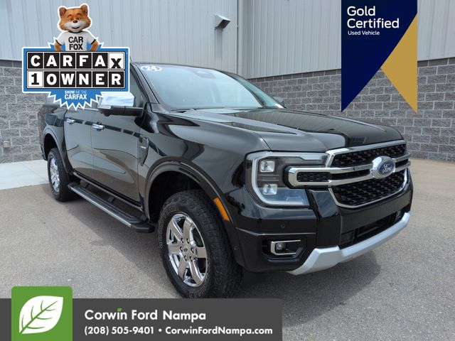 Shadow Black 2024 Ford Ranger Pickup Truck Four-Wheel Drive Automatic