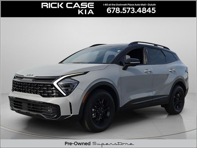 Wolf Gray/Ebony Black Roof 2025 Kia Sportage X-Pro Prestige AWD SUV / Crossover All-Wheel Drive 8-Speed Automatic