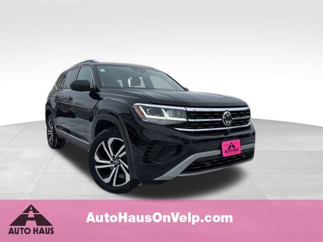 Black 2021 Volkswagen Atlas V6 SEL Premium 4Motion SUV / Crossover All-Wheel Drive 8-Speed Automatic