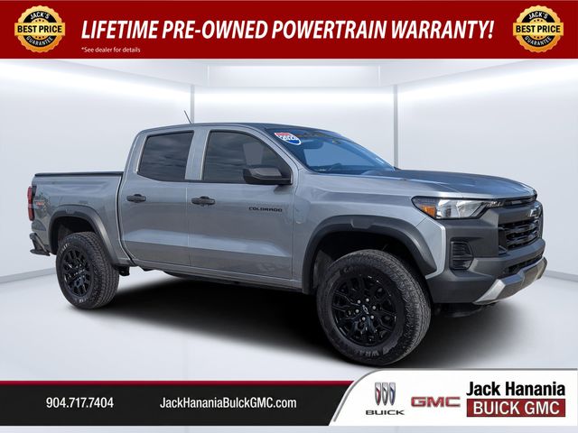 Sterling Gray Metallic 2023 Chevrolet Colorado Trail Boss Crew Cab 4WD Pickup Truck Four-Wheel Drive 8-Speed Automatic