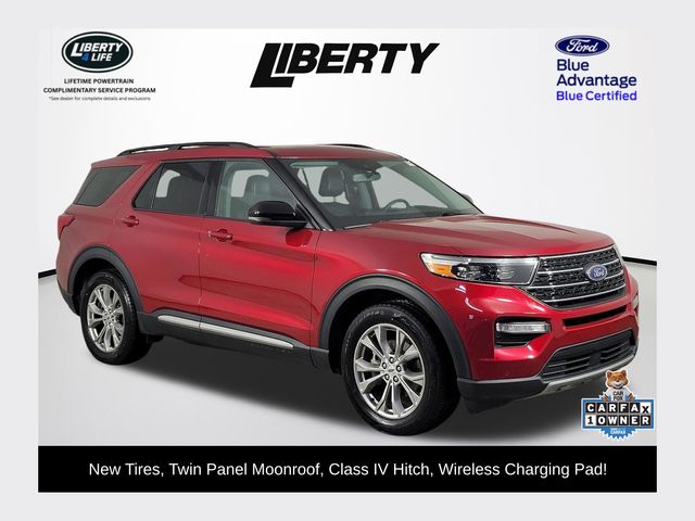 Rapid Red Metallic Tinted Clearcoat 2023 Ford Explorer SUV / Crossover All-Wheel Drive Automatic