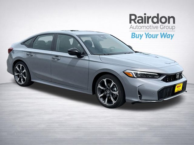 Urban Gray Pearl 2026 Honda Civic Hybrid Sedan Front-Wheel Drive Continuously Variable Transmission