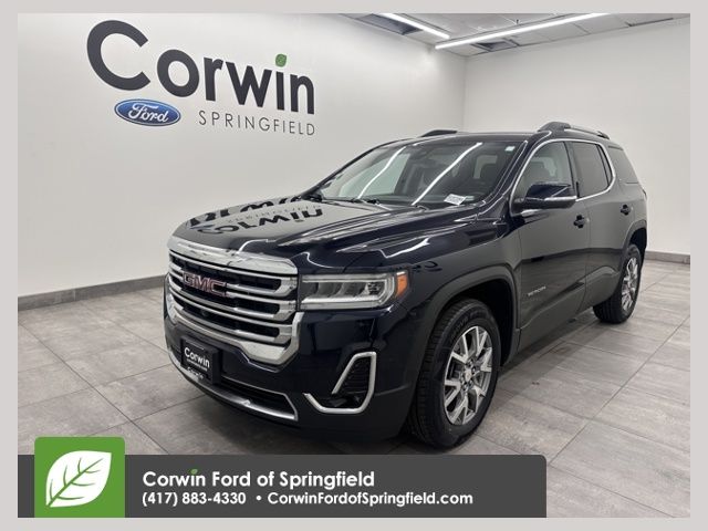 Midnight Blue Metallic 2021 GMC Acadia SLT FWD SUV / Crossover Front-Wheel Drive 9-Speed Automatic