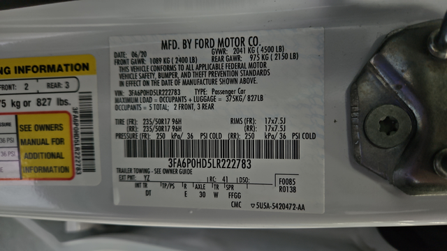 Used 2020 Oxford White Ford SE image 30