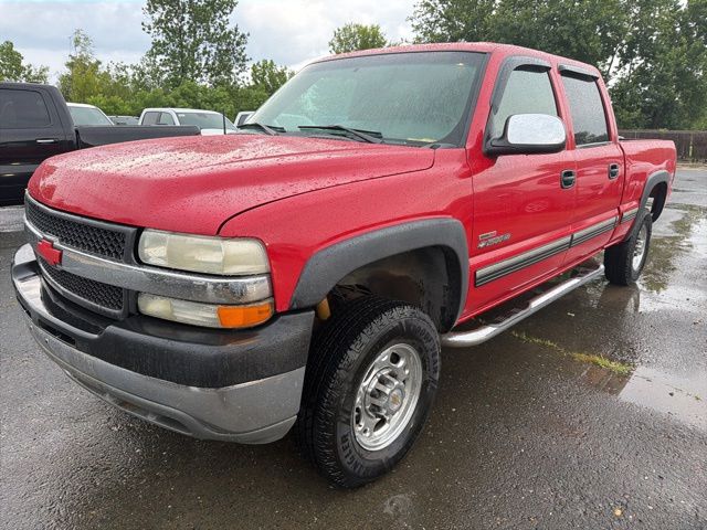 Wildfire Red 2001 Chevrolet Silverado 2500HD LS Crew Cab 4WD Pickup Truck Four-Wheel Drive 5-Speed Automatic Overdrive
