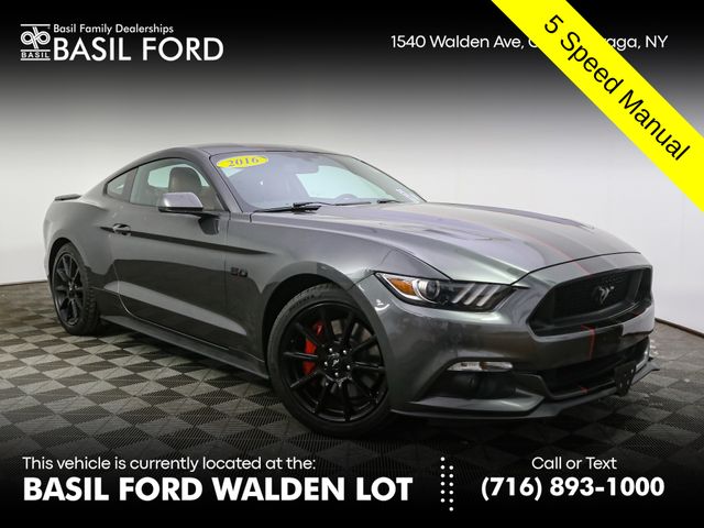 Gray (Magnetic Metallic) 2016 Ford Mustang Coupe Rear-Wheel Drive 6-Speed Manual