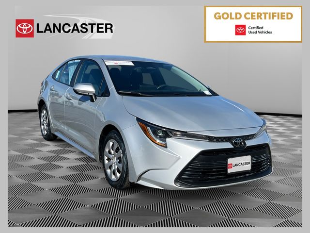 Silver 2023 Toyota Corolla LE FWD Sedan Front-Wheel Drive Continuously Variable Transmission