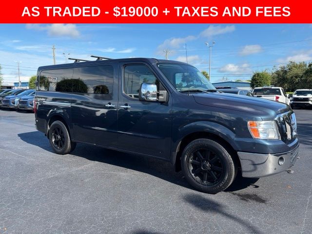 Arctic Blue 2017 Nissan NV Passenger Van Rear-Wheel Drive 7-Speed Automatic