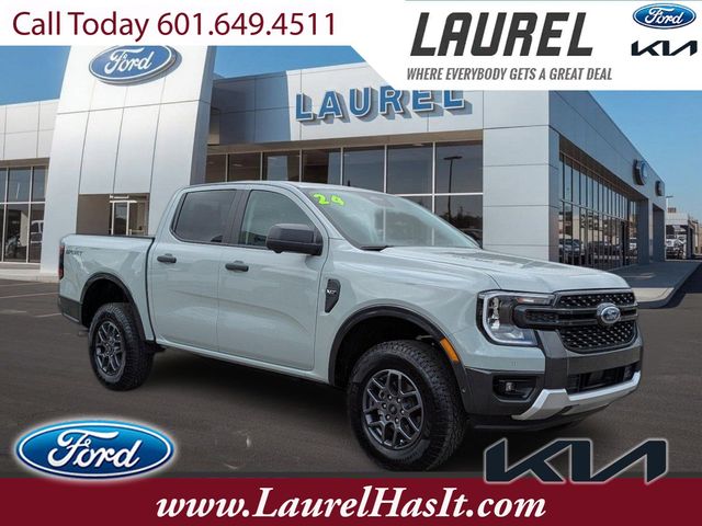 Cactus Gray 2024 Ford Ranger XLT SuperCrew RWD Pickup Truck 4X2 Automatic